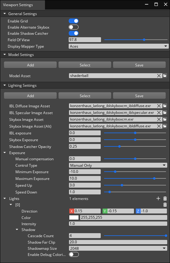 Viewport Settings