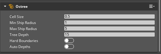 Octree component configuration