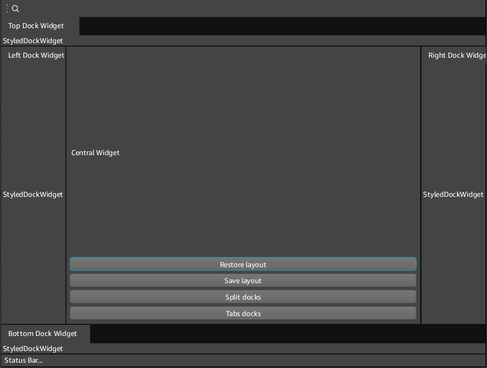 component fancy docking example