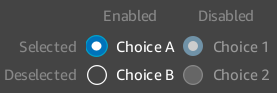 component radio button basic