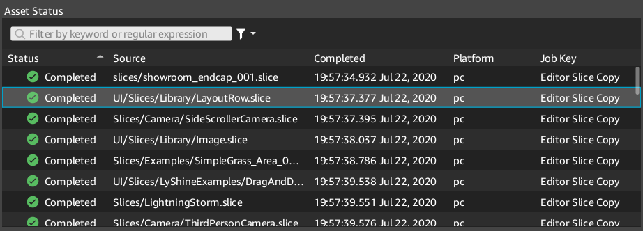 component table view example