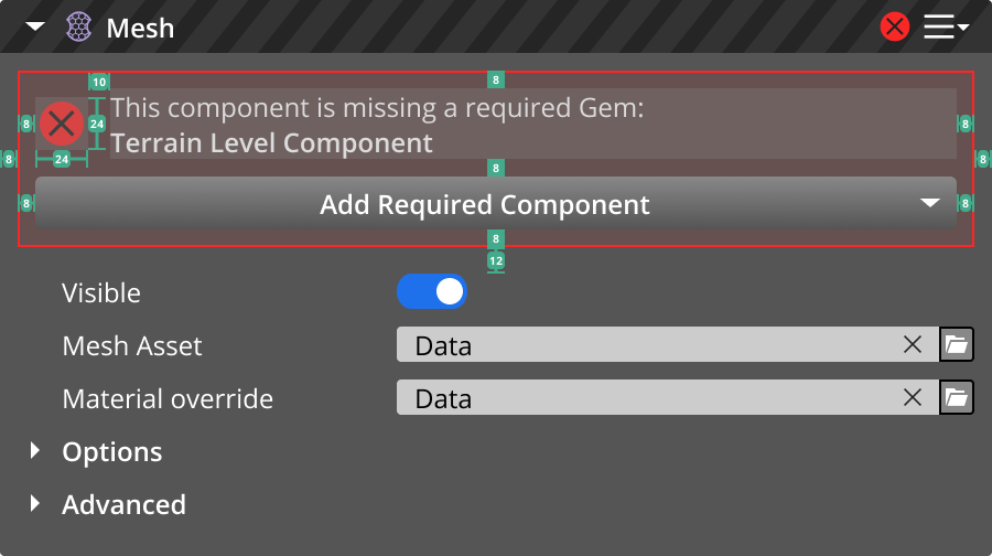 Inline Messages in Component Cards - Markup