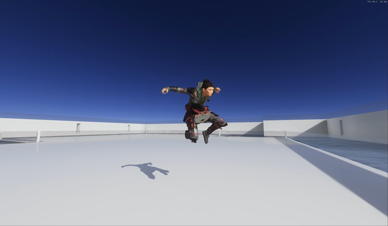Screenshot of Rin jumping