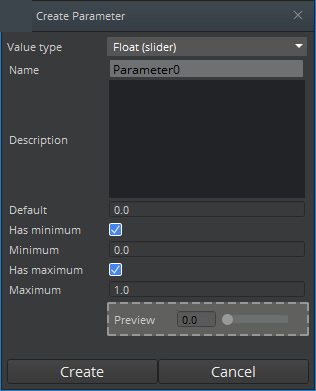 New Paramter configuration