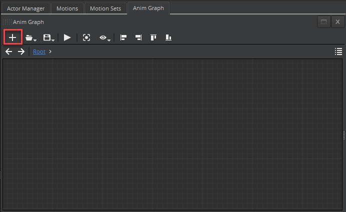 Create an animation graph in the Anim Graphs pane.