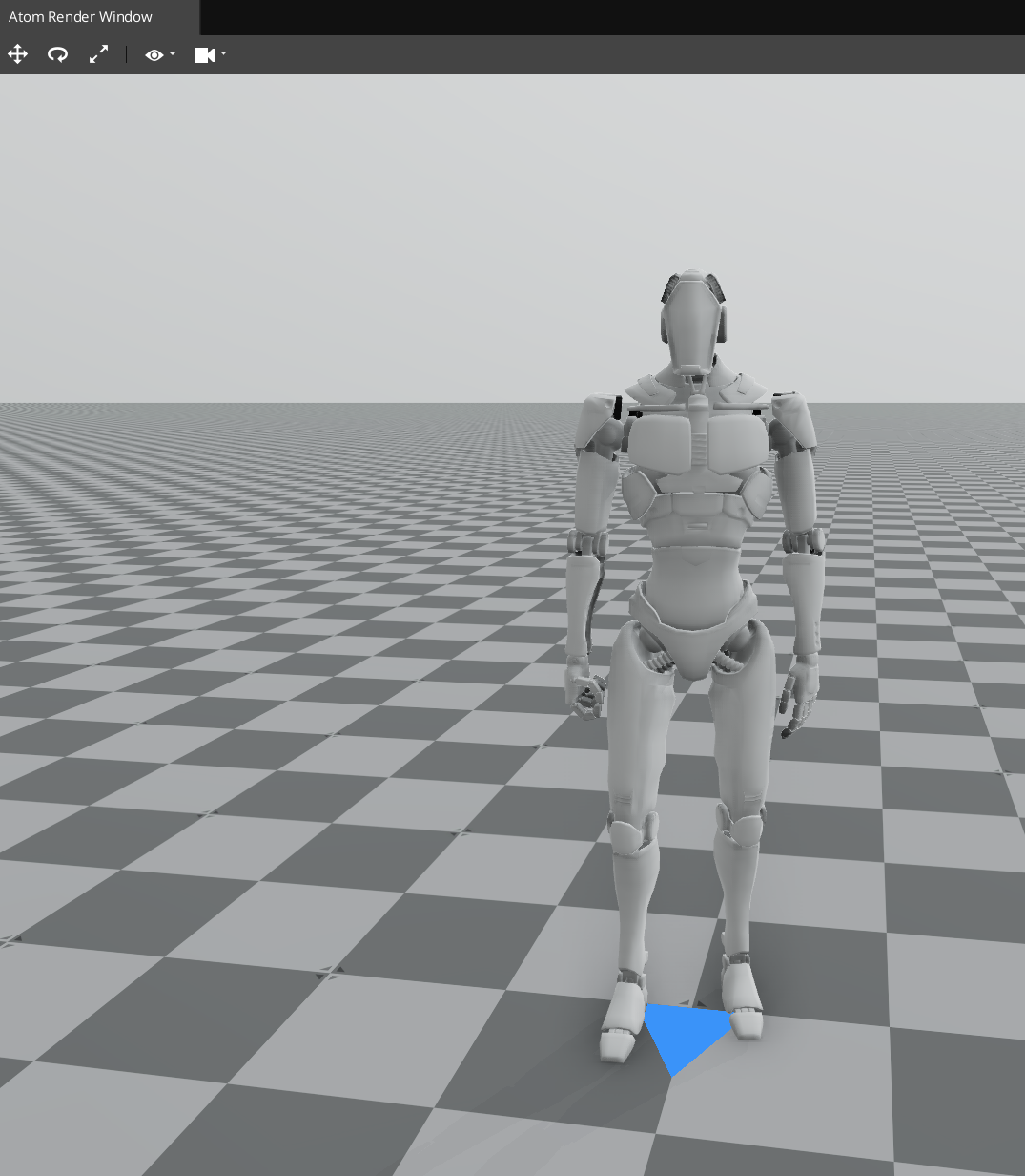 Import the JackBind_ZUp.fbx file into the Animation Editor.