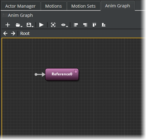 A new reference node in the Anim Graph grid.