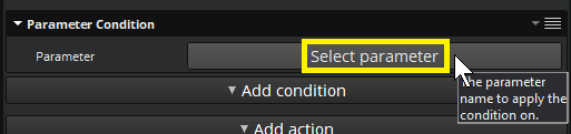 Click Select parameter.