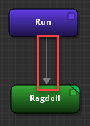 Connect the Motion node to the Blend Tree node in the animation graph in the Animation Editor