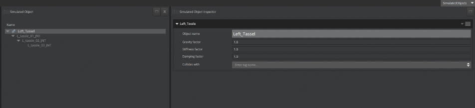 Enable the tassel to collide with the actor&rsquo;s body during an animation.