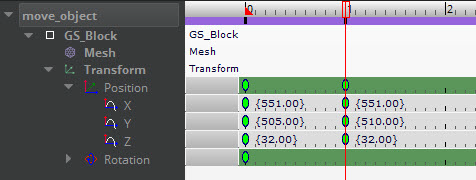 View the newly added key in the timeline for a sequence.