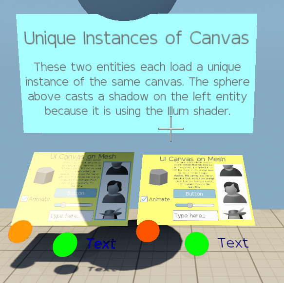 Two entities load a unique instance of the same canvas