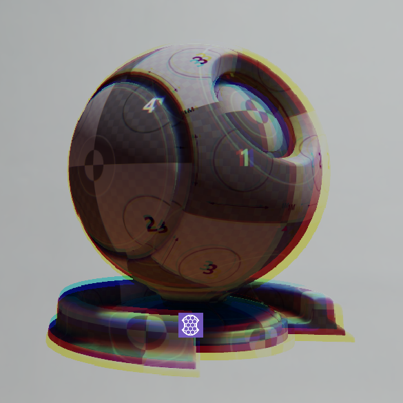 Example of chromatic aberration effect