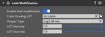 Look modification component interface