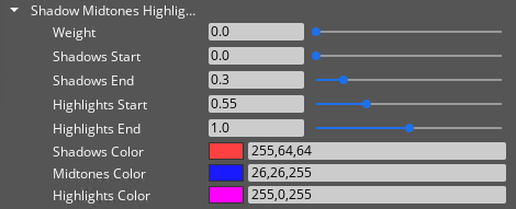 HDR Color Grading Shadows Midtones Highlights