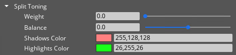 HDR Color Grading Split Toning