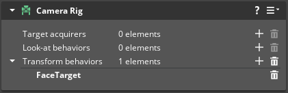 Face target properties