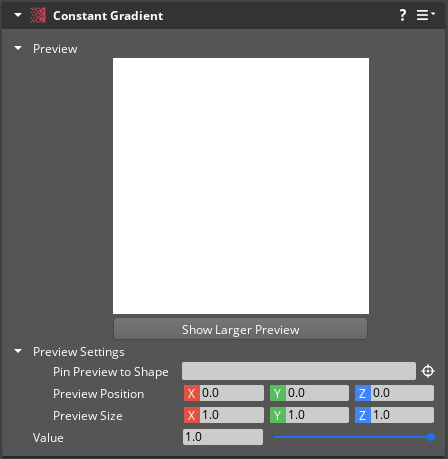 Constant Gradient component properties