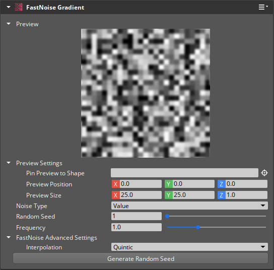 FastNoise value gradient properties