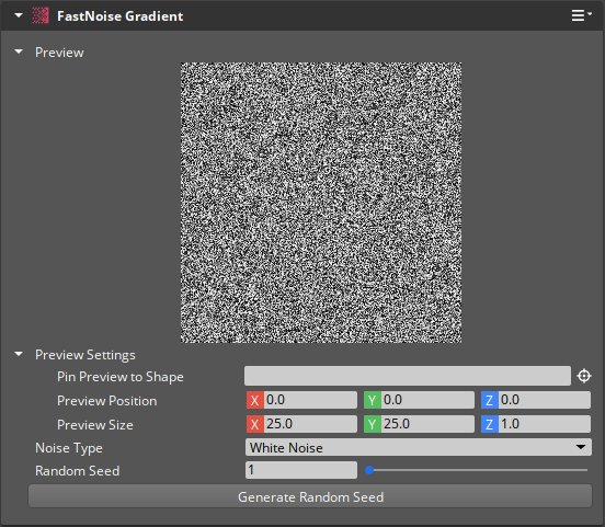 FastNoise white noise gradient properties