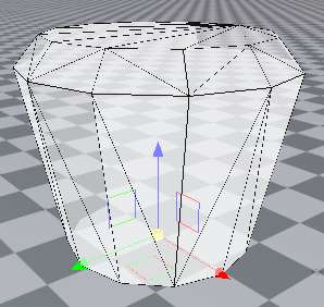 PhysX Mesh Collider component mode offset manipulator