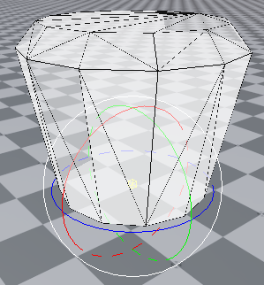 PhysX Mesh Collider component mode rotate manipulator