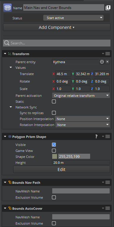 Navmesh bounds setup