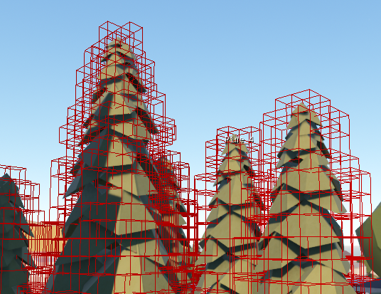 Octree debug visualization