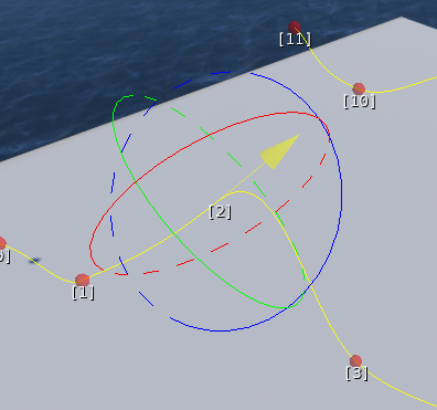 spline tool rotate spline