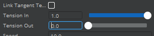 spline tool tension different display