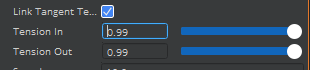 spline tool tension high display