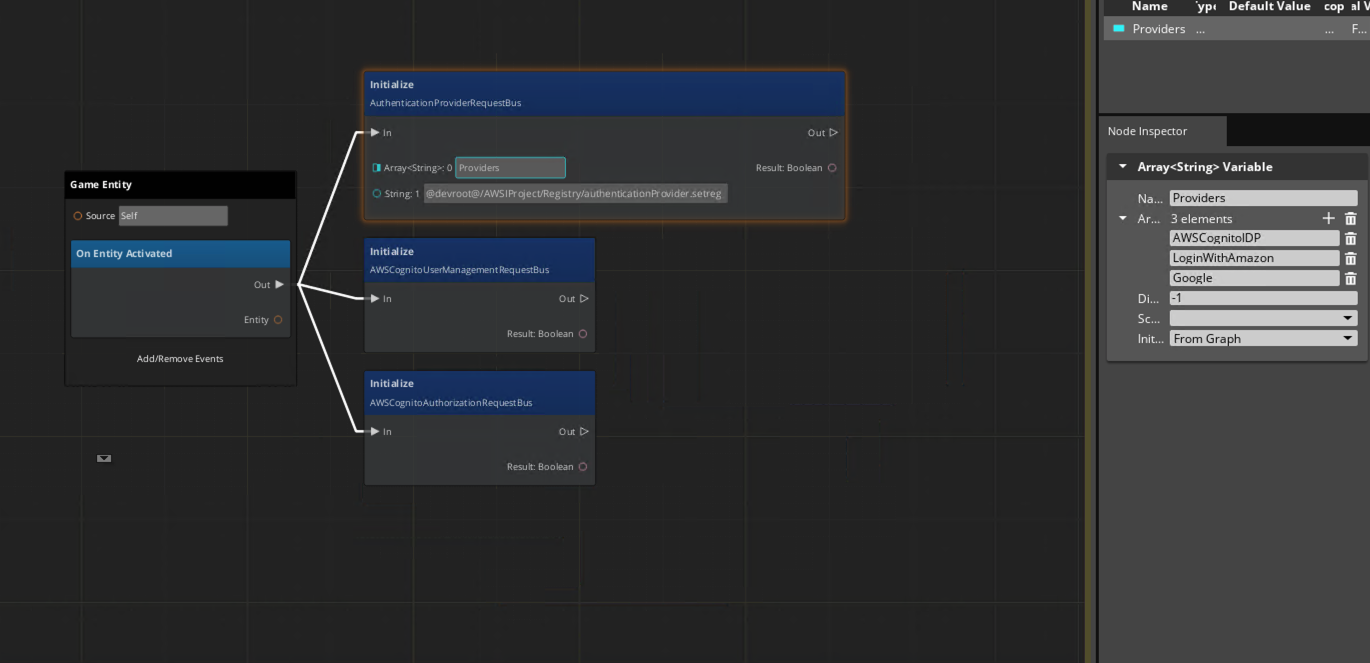 Scripting AWS Client Auth Initialize node