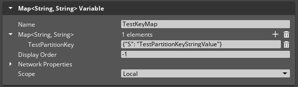 GetItem - Key variable properties