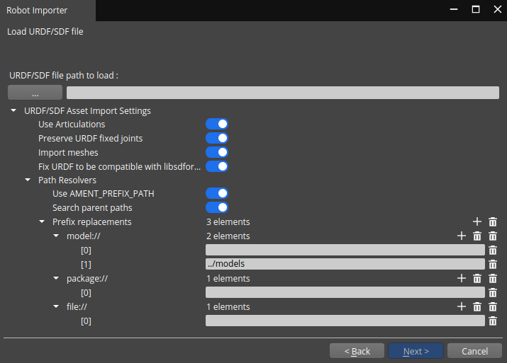 Robot Importer