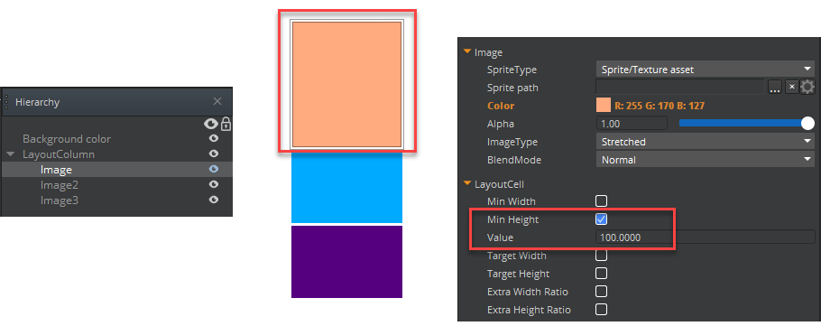 Setting Min Height in LayoutCell