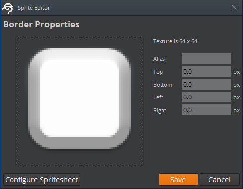 Sprite Editor UI.