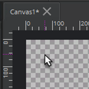 Magenta lines on the Rulers mark the current location of the cursor.