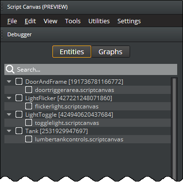 Entities with Script Canvas graphs.