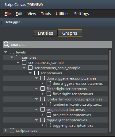 Graphs that are attached to entities.