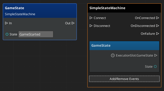 Script event node example